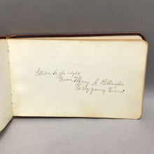 Load image into Gallery viewer, Antique Victorian Autograph Album (~4.25x7)
