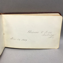 Load image into Gallery viewer, Antique Victorian Autograph Album (~4.25x7)
