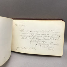 Load image into Gallery viewer, Antique Victorian Autograph Album (~4.25x7)
