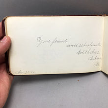 Load image into Gallery viewer, Antique Victorian Autograph Album (~4.25x7)

