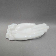 Load image into Gallery viewer, Milk Glass Open Hand Trinket Dish (1.5x5x2)
