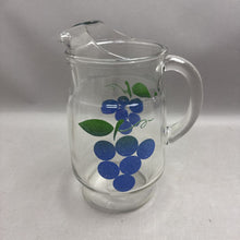 Load image into Gallery viewer, Clear Glass Pitcher w/ Grapes (10x7x6)
