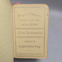 Load image into Gallery viewer, Victorian Theater Souvenir Visiting List Pocketbook, A Milk White Flag (3.75x2.5)
