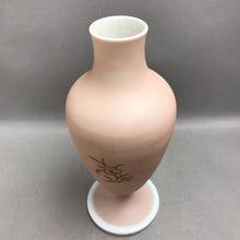 Load image into Gallery viewer, Pink Opaline Milk Glass Victorian Portrait Vase (13")
