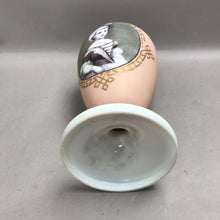 Load image into Gallery viewer, Pink Opaline Milk Glass Victorian Portrait Vase (13")
