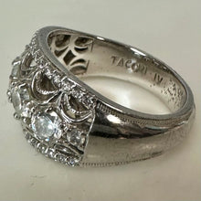 Load image into Gallery viewer, Tacori IV Epiphany Bloom Sterling Diamonique CZ Ring sz 8
