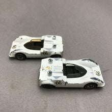 Load image into Gallery viewer, Vintage 2 Hot Wheels Redline 1968 Chaparral 2G Enamel White US Grand Prix Car (2.5")
