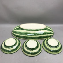 Load image into Gallery viewer, Vintage Porcelain Watermelon 4 Piece Serving Set (3x17x9)
