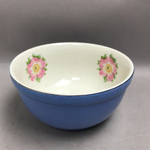 Load image into Gallery viewer, Vintage Hall's Superior Rose Parade Blue Mixing Bowl (8")
