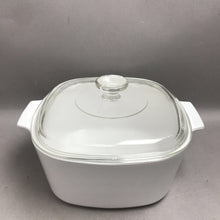 Load image into Gallery viewer, Corning Ware Square 3 Liter Just White Casserole A-3-B 3 Quart w/Lid
