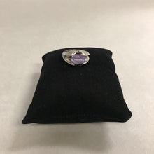 Load image into Gallery viewer, Sterling Smoky Crystal Ring sz 7.5
