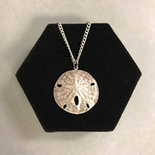 Load image into Gallery viewer, Sterling Sand Dollar Pendant w/ Chain
