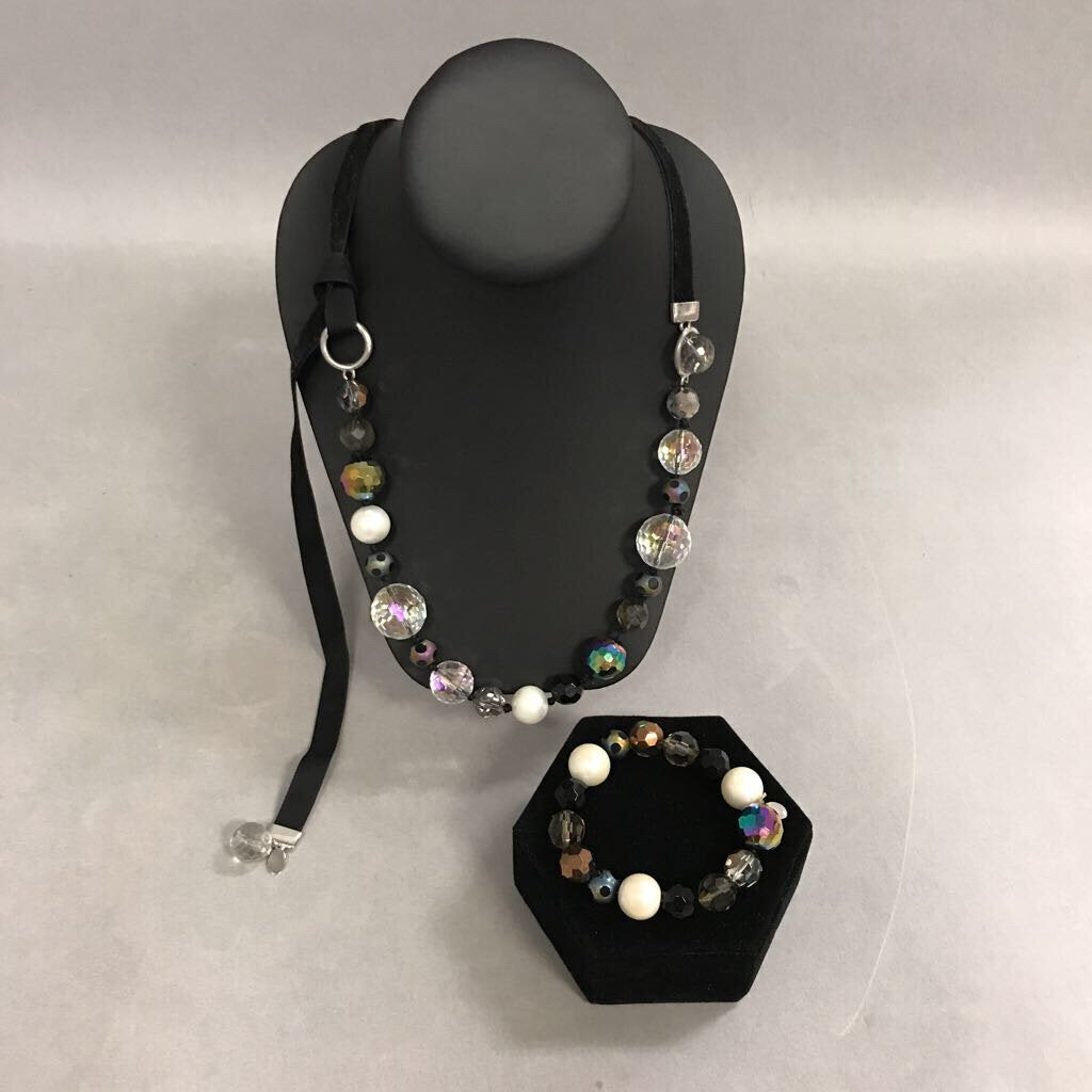 Cookie Lee Mixed Bead Necklace Bracelet Set