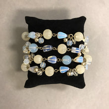 Load image into Gallery viewer, Goldtone Layered Beaded Chain Bracelet

