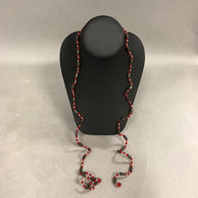 Load image into Gallery viewer, Red Glass Hematite Magnetic Beaded Necklace
