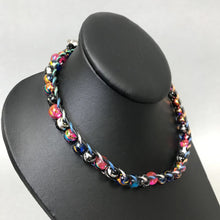 Load image into Gallery viewer, Multicolor Glass Bead Leather Choker

