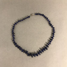 Load image into Gallery viewer, Lapis Chunk Seed Bead Necklace
