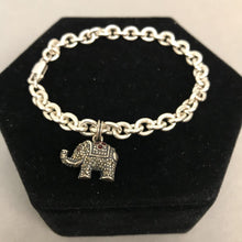 Load image into Gallery viewer, Sterling Charm Bracelet w/ Elephant Charm
