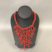 Load image into Gallery viewer, Seed Bead Coral Branch Necklace
