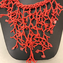 Load image into Gallery viewer, Seed Bead Coral Branch Necklace
