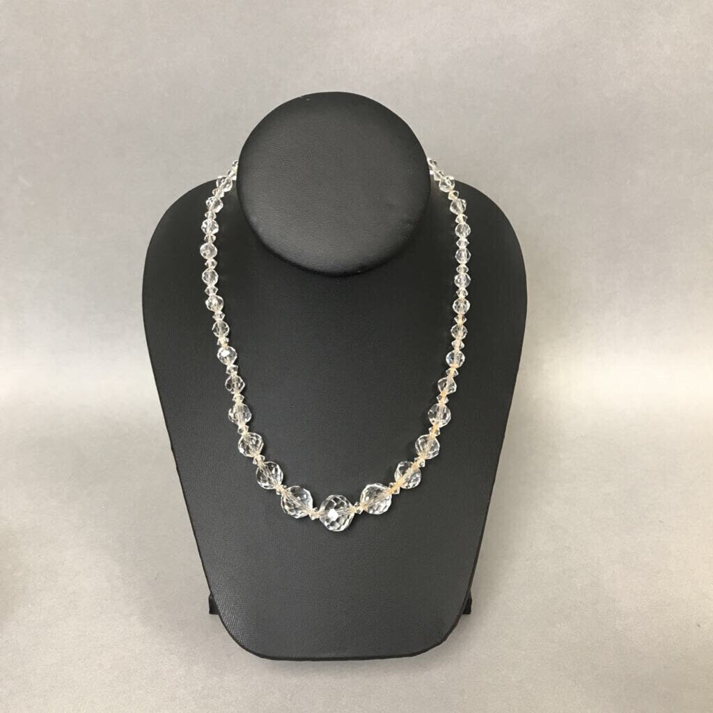 Crystal Graduated Bead Necklace