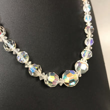 Load image into Gallery viewer, Iridescent Crystal Graduated Bead Necklace
