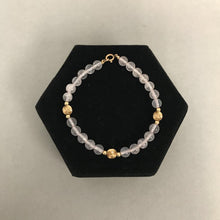 Load image into Gallery viewer, 1/20 14K Gold Filled Rose Quartz Bead Bracelet
