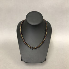 Load image into Gallery viewer, Garnet Chunk Brass Bead Necklace
