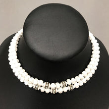 Load image into Gallery viewer, Vintage Milk Glass Double Strand Necklace
