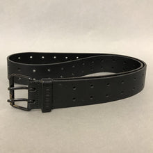 Load image into Gallery viewer, Miu Miu Black Leather Double Perforated Belt sz 36
