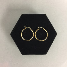 Load image into Gallery viewer, Gold Plated Sterling Hoop Earrings
