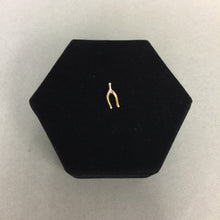 Load image into Gallery viewer, 14K Gold Wishbone Charm (0.5g)
