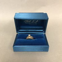 Load image into Gallery viewer, 14K Gold Diamond Bluebird Engagement &amp; Wedding Ring Set sz 6 (5.5g)
