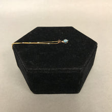 Load image into Gallery viewer, 14K Gold Aquamarine, Diamond Necklace (1.5g)
