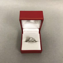 Load image into Gallery viewer, Sterling CZ Engagement Ring sz 6
