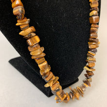 Load image into Gallery viewer, Tiger&#39;s Eye Graduated Chip Bead Necklace
