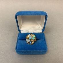 Load image into Gallery viewer, Vintage 14K Gold Ethiopian Opal Cocktail Ring sz 5 (5.8g)
