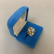 Load image into Gallery viewer, Vintage 14K Gold Ethiopian Opal Cocktail Ring sz 5 (5.8g)
