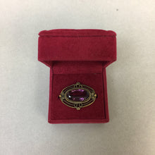 Load image into Gallery viewer, Victorian Gold Filled Purple Gem Pin
