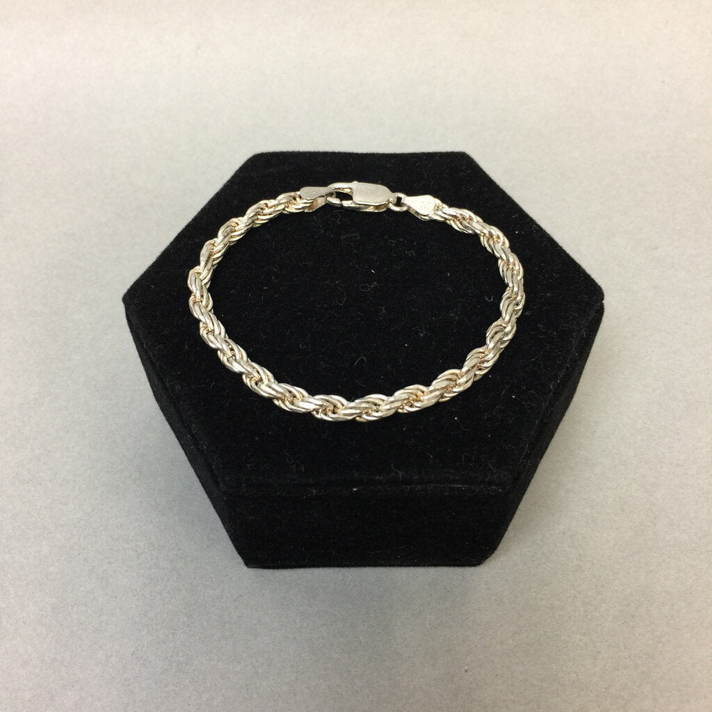 Sterling Twist Chain Bracelet