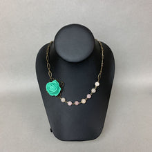Load image into Gallery viewer, Mooncalf Handmade Resin Rose Quartz Beaded Asymmetrical Necklace
