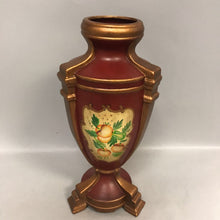 Load image into Gallery viewer, Red &amp; Gold Decorative Fruit Motif Vase (16&quot;)
