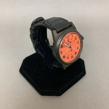 Load image into Gallery viewer, Cabelas Orange Nylon/ Leather Band Men&#39;s Watch (Needs Battery)
