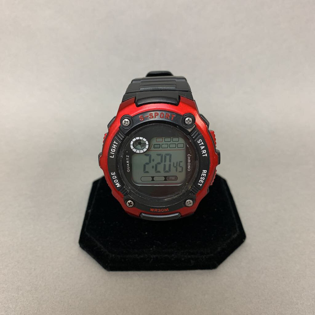 S-Sport Black & Red Active Watch