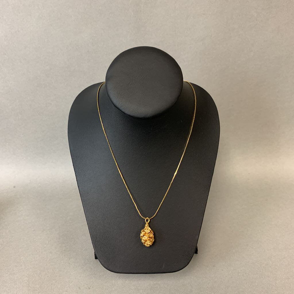 Nature's Jewelry 24K Gold Dipped Pinecone Necklace