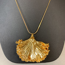 Load image into Gallery viewer, Nature&#39;s Jewelry 24K Gold Dipped Leaf Necklace
