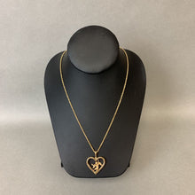 Load image into Gallery viewer, 14K Gold Angel Heart Pendant on Twist Chain (10.2g)
