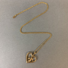 Load image into Gallery viewer, 14K Gold Angel Heart Pendant on Twist Chain (10.2g)
