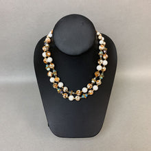 Load image into Gallery viewer, Vintage Laguna Double Strand Resin &amp; Crystal Beaded Necklace
