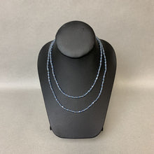 Load image into Gallery viewer, Vintage Blue Faceted Czech Glass Beaded Long Necklace
